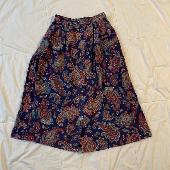 Vintage Dresses & Skirts - Vintage Paisley Skirt